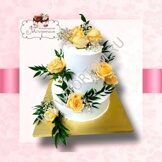ТОРТ ЦВЕТЫ НА СНЕГУ